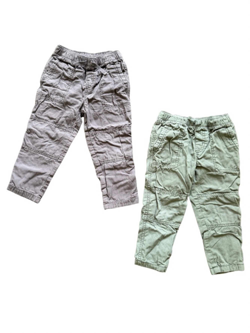 Tea Collection Cozy Does It Lined Pants Bundle Boys Size 3 Green & Gray
